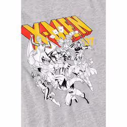 Marvel Mens X-Men Retro Team T-Shirt - 3XL, Sport Heather
