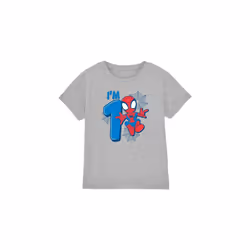 Spider-Man Childrens/Kids Cute Spidey 1st Birthday T-Shirt - 5-6 Years, Sport Heather