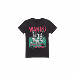 Star Wars Mens Wanted Rebels T-Shirt - L, Black