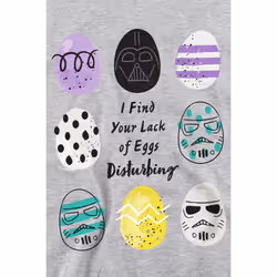 Star Wars Unisex Adult Your Lack Of Easter Eggs Disturbing Darth Vader Sweatshirt - L, Sport Heather
