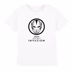 Marvel Childrens/Kids Secret Invasion Mono Badge T-Shirt - 7-8 Years, White