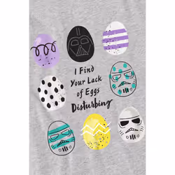 Star Wars Childrens/Kids Your Lack Of Easter Eggs Disturbing Darth Vader T-Shirt - 12-13 Years, Sport Heather
