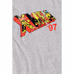 Marvel Mens X-Men 97 Comic Logo T-Shirt - XL, Sport Heather