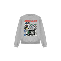 Star Wars Unisex Adult Beep Boop R2-D2 Sweatshirt - S, Sport Heather