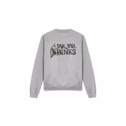Star Wars Unisex Adult Jar Jar Binks Sweatshirt - XXL, Sport Heather