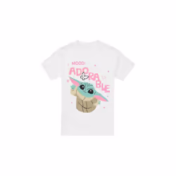 Star Wars: The Mandalorian Mens Mood Adorable Grogu T-Shirt - 3XL, White