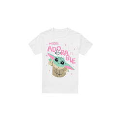 Star Wars: The Mandalorian Mens Mood Adorable Grogu T-Shirt - 3XL, White