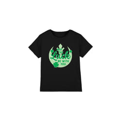 Star Wars Childrens/Kids Luck Rebel Sign St Patricks Day T-Shirt - 12-13 Years, Black