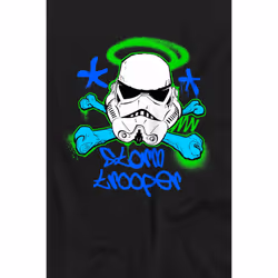 Star Wars Childrens/Kids Stormtrooper Stencil T-Shirt - 7-8 Years, Black