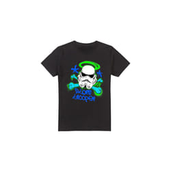 Star Wars Mens Stormtrooper Stencil T-Shirt - XXL, Black