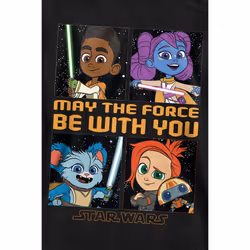 Star Wars Unisex Adult Young Jedi Adventure Among The Stars Sweatshirt - XXL, Black