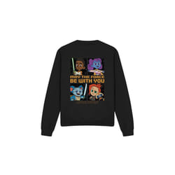 Star Wars Unisex Adult Young Jedi Adventure Among The Stars Sweatshirt - M, Black