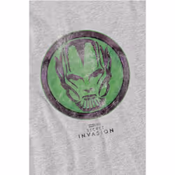 Marvel Mens Secret Invasion Badge T-Shirt - 3XL, Sport Heather