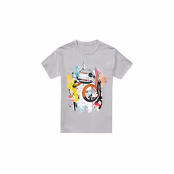 Star Wars Mens BB-8 Abstract T-Shirt - L, Sport Heather