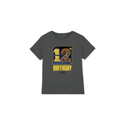 Star Wars Childrens/Kids C3PO Chewbacca Space 12th Birthday T-Shirt - 12-13 Years, Charcoal