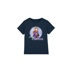 Frozen Childrens/Kids Stay Curious Anna T-Shirt - 9-10 Years, Navy