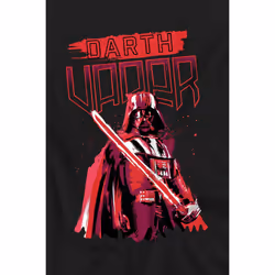 Star Wars Childrens/Kids Darth Vader Painted T-Shirt - 12-13 Years, Black