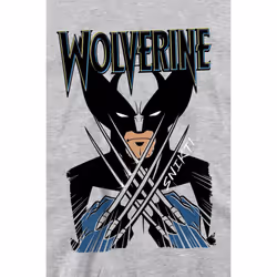 Marvel Unisex Adult X-Men Wolverine Action Shot Sweatshirt - L, Sport Heather