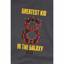 Star Wars Childrens/Kids Greatest Kid Darth Maul T-Shirt - 12-13 Years, Charcoal