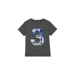 Star Wars Childrens/Kids 3 R2-D2 T-Shirt - 3-4 Years, Charcoal