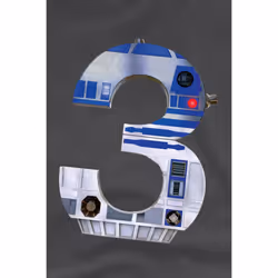 Star Wars Childrens/Kids 3 R2-D2 T-Shirt - 3-4 Years, Charcoal
