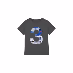 Star Wars Childrens/Kids 3 R2-D2 T-Shirt - 12-13 Years, Charcoal