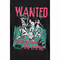 Star Wars Unisex Adult Wanted Rebels Sweatshirt - S, Black