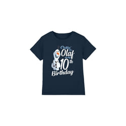 Frozen Childrens/Kids Chillin Like Olaf 10th Birthday T-Shirt - 5-6 Years, Navy