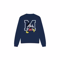Disney Unisex Adult Mickey Mouse Classic Walk Sweatshirt - XL, Navy
