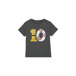 Star Wars Childrens/Kids 10 C3PO BB-8 T-Shirt - 12-13 Years, Charcoal