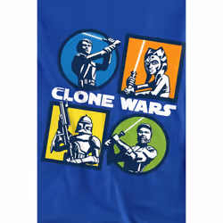 Star Wars Unisex Adult Clone Wars Grid Sweatshirt - XL, Royal Blue
