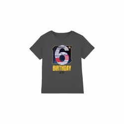 Star Wars Childrens/Kids X-Wing Space 6th Birthday T-Shirt - 5-6 Years, Charcoal