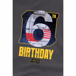 Star Wars Childrens/Kids X-Wing Space 6th Birthday T-Shirt - 3-4 Years, Charcoal