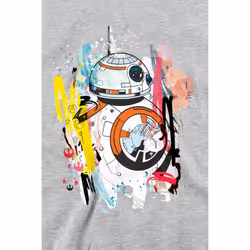 Star Wars Unisex Adult BB-8 Abstract Sweatshirt - XL, Sport Heather
