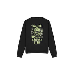 Star Wars Unisex Adult Yoda Best Grandad Comic Sweatshirt - M, Black