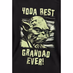 Star Wars Unisex Adult Yoda Best Grandad Comic Sweatshirt - S, Black