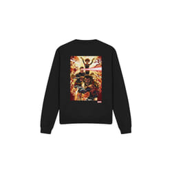 Marvel Unisex Adult X-Men Wolverine Cyclops Jean Grey Sweatshirt - XXL, Black
