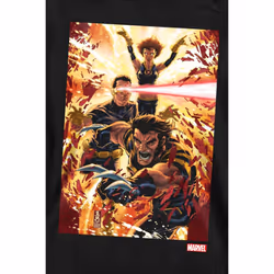 Marvel Unisex Adult X-Men Wolverine Cyclops Jean Grey Sweatshirt - L, Black