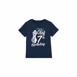 Frozen Childrens/Kids Chillin Like Olaf 7th Birthday T-Shirt - 5-6 Years, Navy