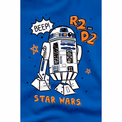 Star Wars Mens R2-D2 T-Shirt - 3XL, Royal Blue