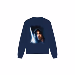 Star Wars Unisex Adult Obi Wan Kenobi Poster Sweatshirt - M, Navy