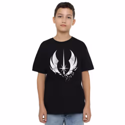 Star Wars Childrens/Kids Jedi Obi Wan Kenobi Shattered T-Shirt - 5-6 Years, Black