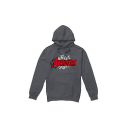 Marvel Mens Avengers Bash Logo Hoodie - XXL, Charcoal