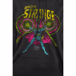 Marvel Mens Doctor Strange Attack Hoodie - XL, Black