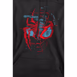Marvel Mens Spider-Man Glitch Hoodie - XL, Black