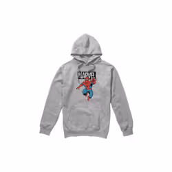 Marvel Mens Spider-Man Jump Hoodie - XXL, Sport Heather