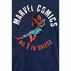 Marvel Mens No. 1 Spider-Man Hoodie - S, Navy