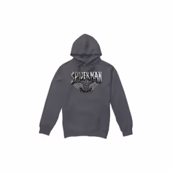 Marvel Mens Spider-Man Sketch Hoodie - XXL, Charcoal