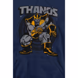 Marvel Mens Thanos Stance Hoodie - XL, Navy