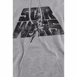 Star Wars Mens Luke & Leia Hoodie - M, Sport Heather